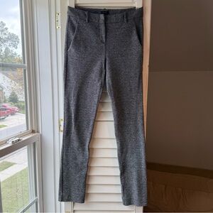 Theory Black and White Tweed Textured Pants